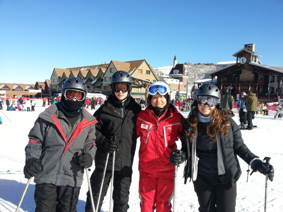 skiing with Hye