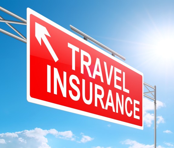 Travel insurance sign