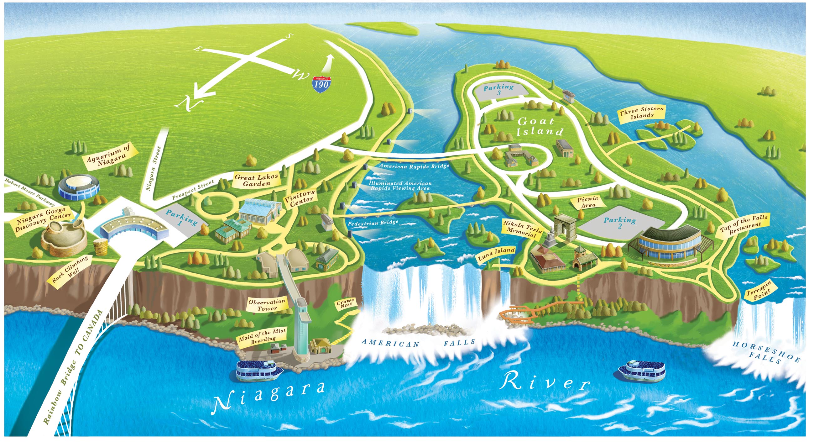 NiagaraFallsNiagaraFallsStateParkMap